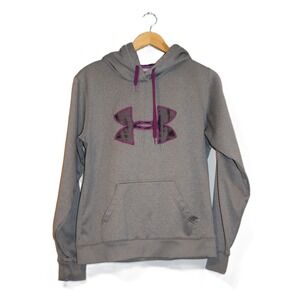 Under Armour Women Gray UA Storm Hoodie Sweatshirt Size M Loose Fit